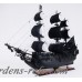 Old Modern Handicrafts Black Pearl Pirate Model Ship OMH1176